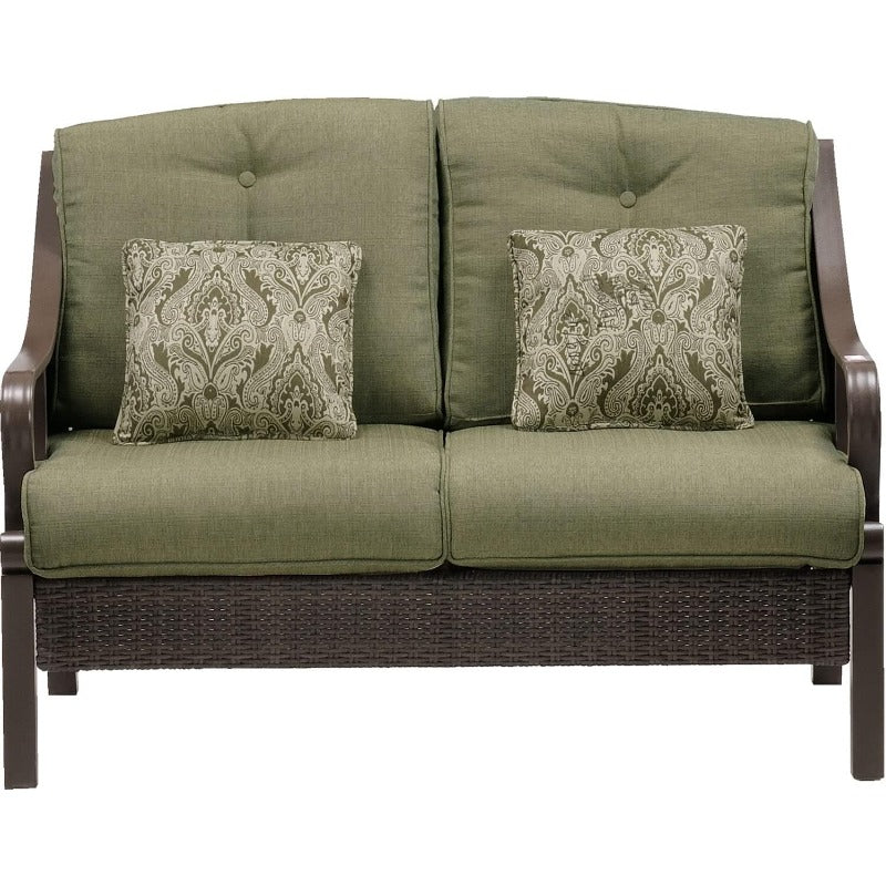 Medallion Indoor Throw Set of 2 Decorative and Weather Resistant Meadow Green Cushions for Outdoor Furniture and Patio Sets with Premium QuickDrying Fabric 2 Pillows 2 Count