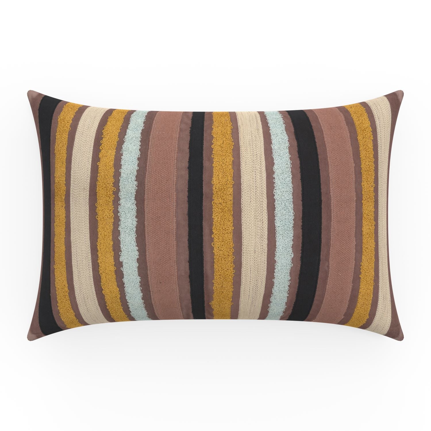 Textured Bands Multi Throw Pillow