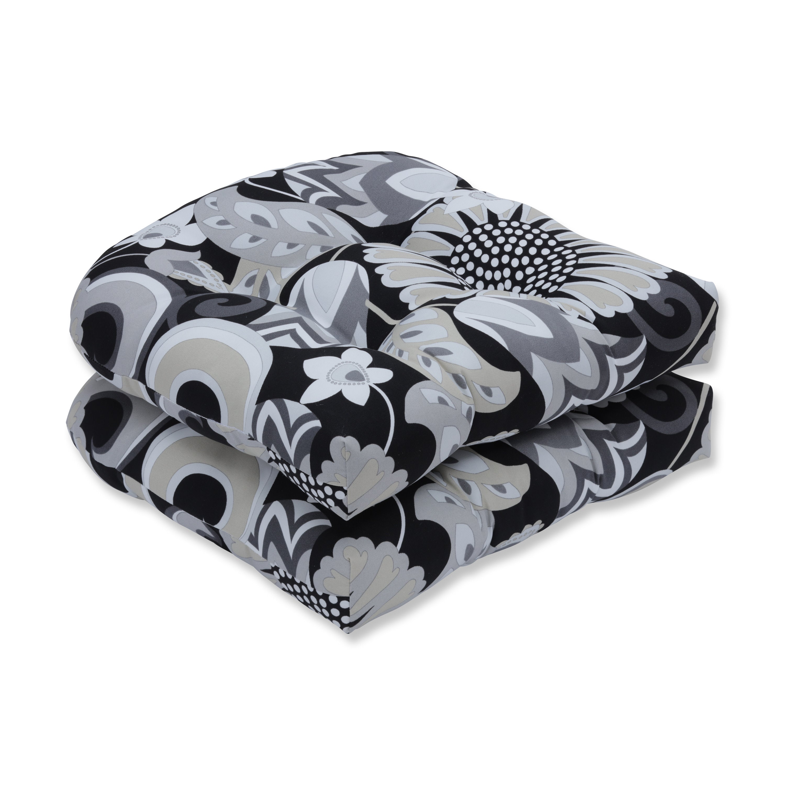 Sophia Graphite Wicker Seat Cushion (Set Of 2)