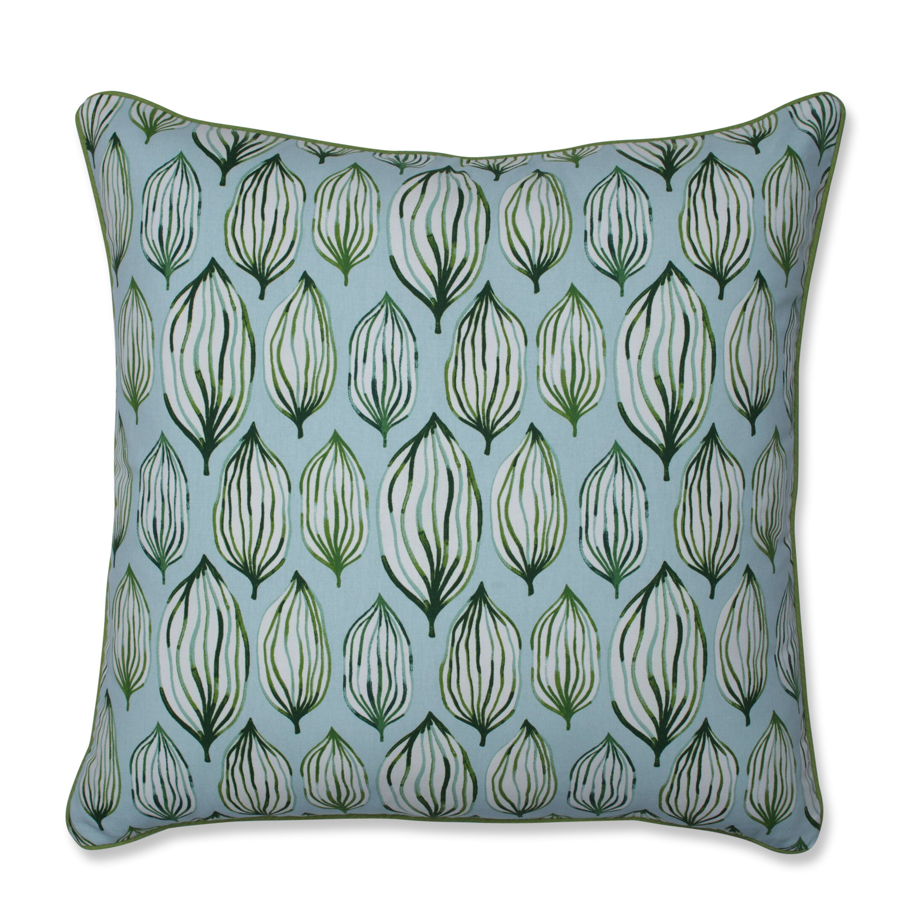 Tropical Leaf Verte 25-inch Floor Pillow