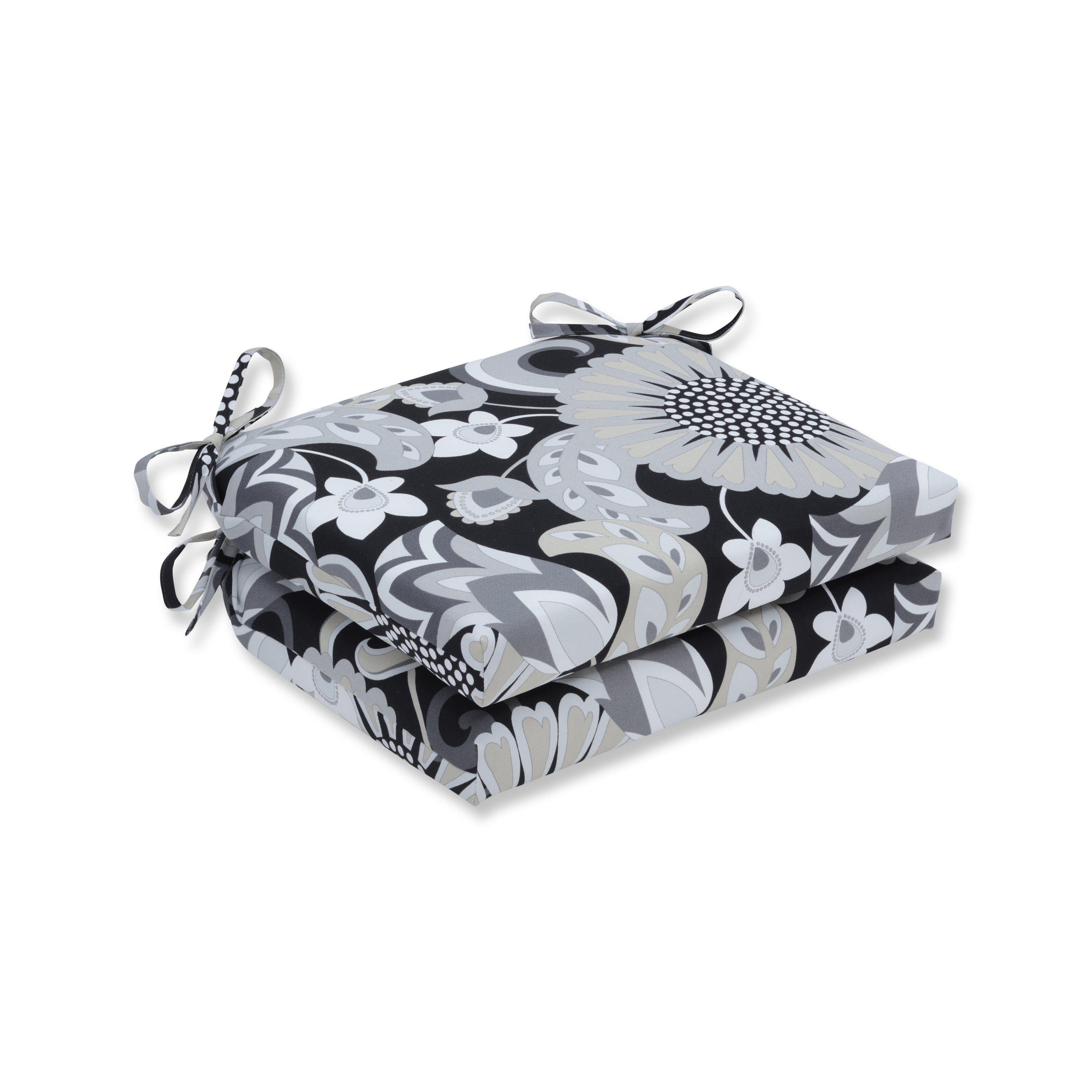 Sophia Graphite Squared Corners Seat Cushion (Set Of 2)