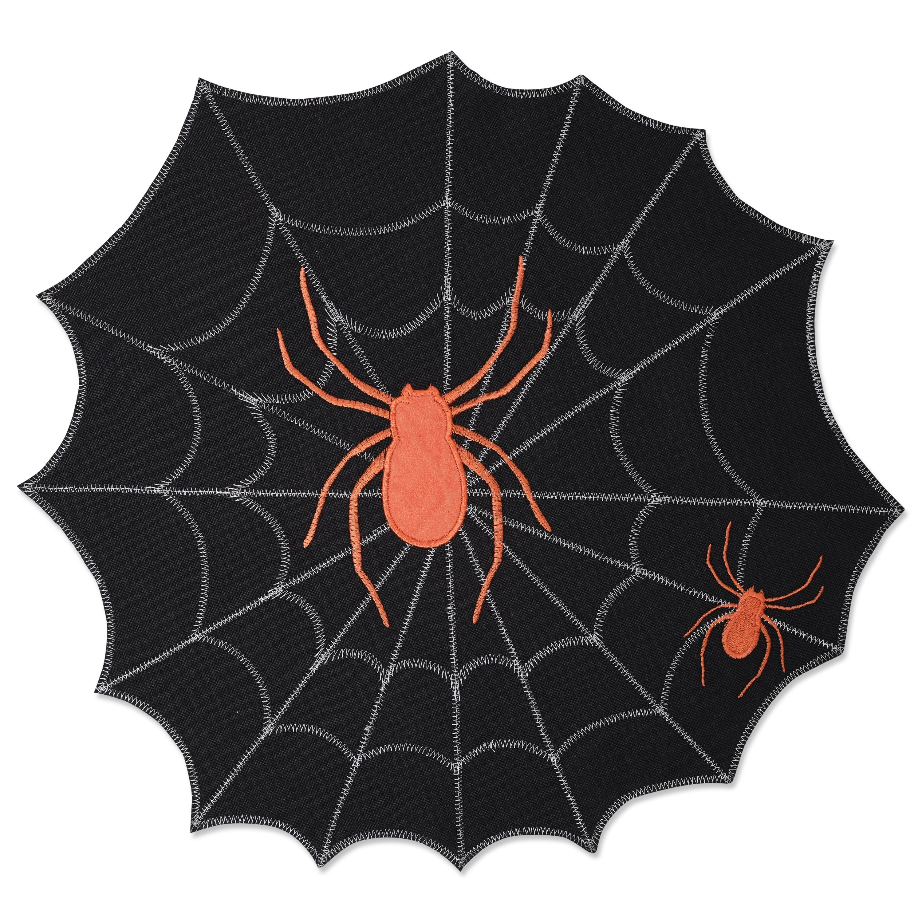 Spider Web Black Placemat (Set of 2)