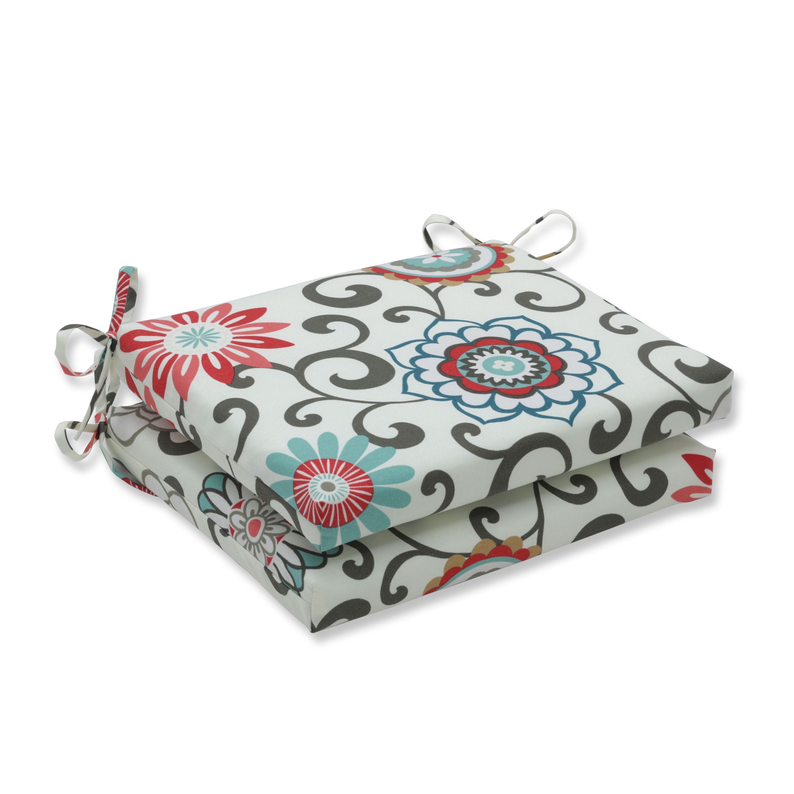 Pom Pom Play Peachtini Squared Corners Seat Cushion (Set Of 2)