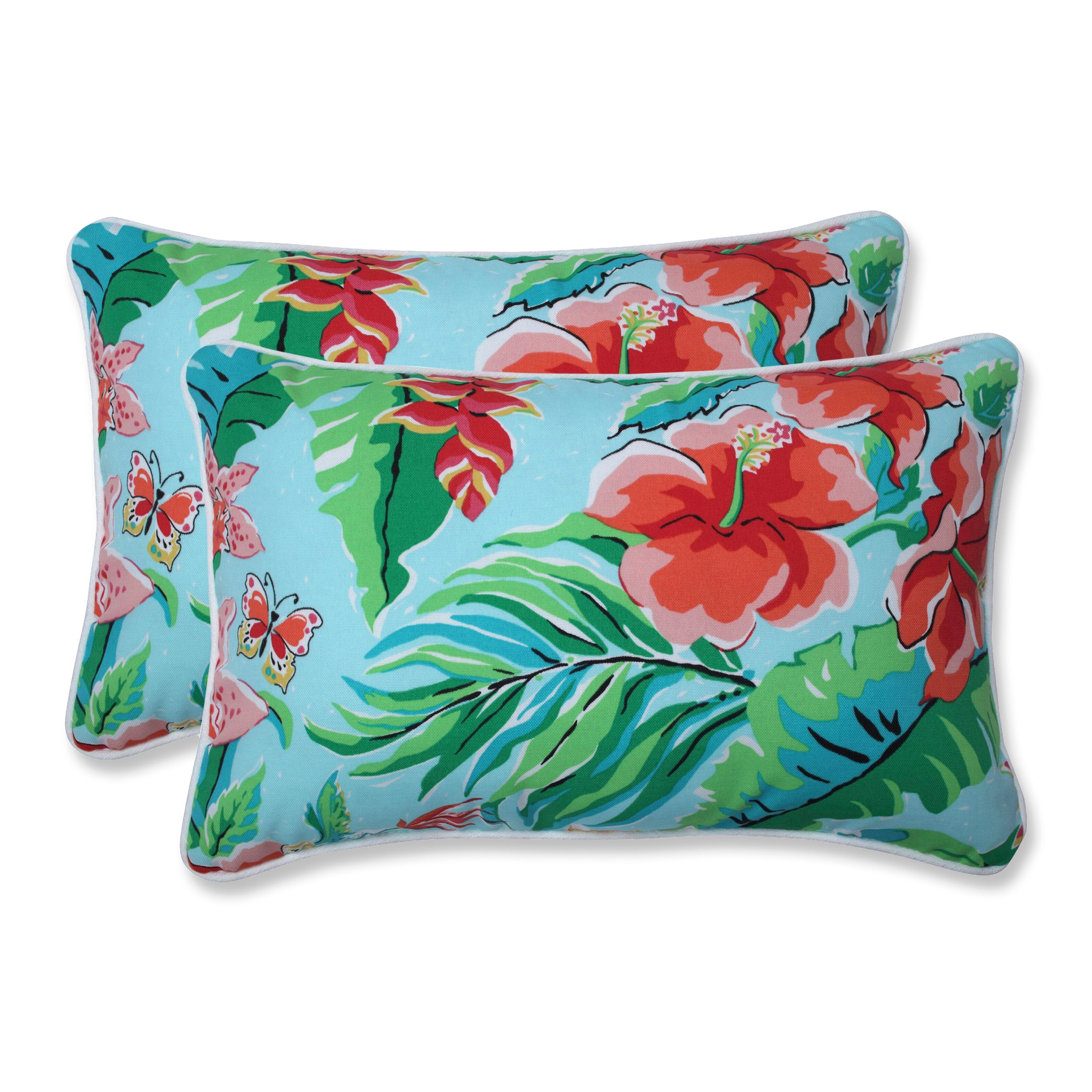 Tropical Paradise Rectangular Throw Pillow (Set Of 2)