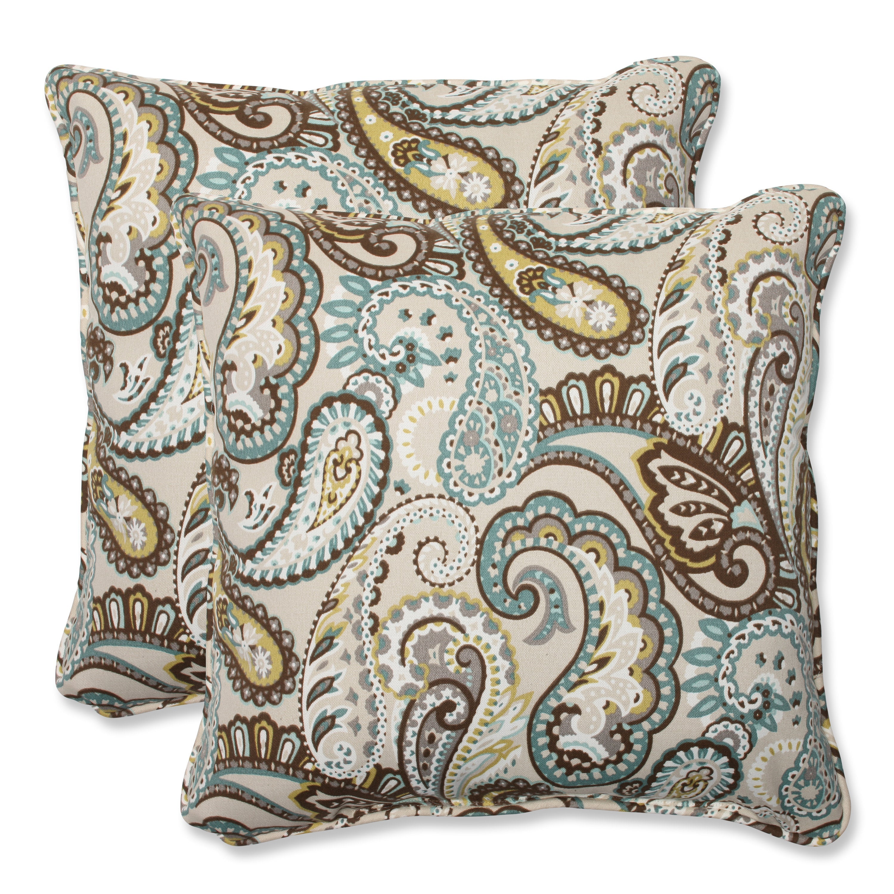 Tamara Paisley Quartz 18.5-Inch Throw Pillow (Set Of 2)