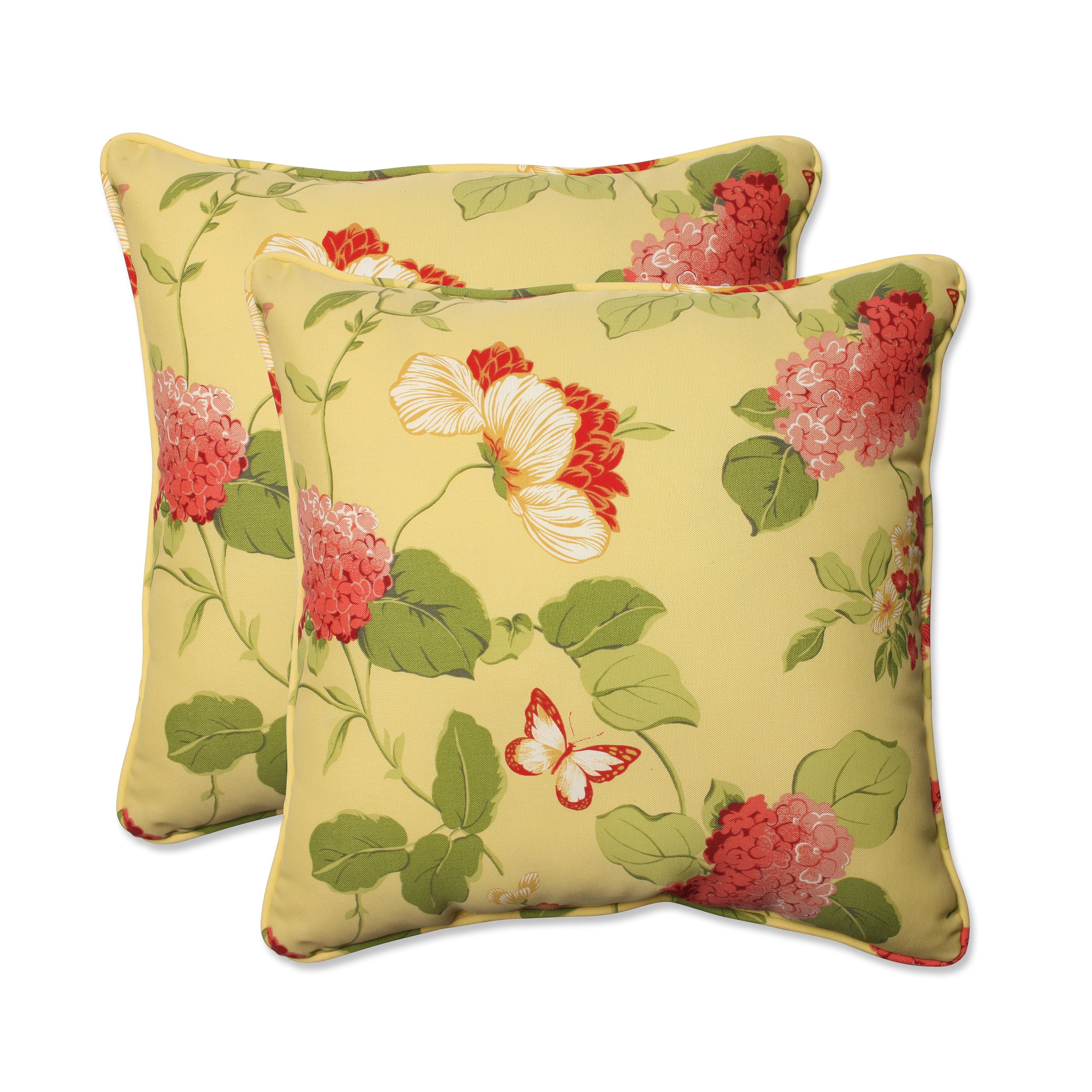 Risa Lemonade 18.5-Inch Throw Pillow (Set Of 2)