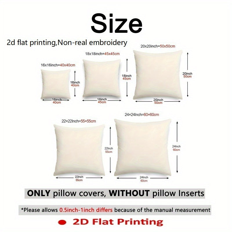 4pcs Double-Sided Printed Geometric Throw Pillow Covers - Soft Plush Retro Spring Decor with Zipper Closure, Machine Washable, Multiple Sizes for Living Room, Bedroom, Sofa, Seasonal Decoration, Chevron Print, Durable Fabric, Home Textiles, Home
