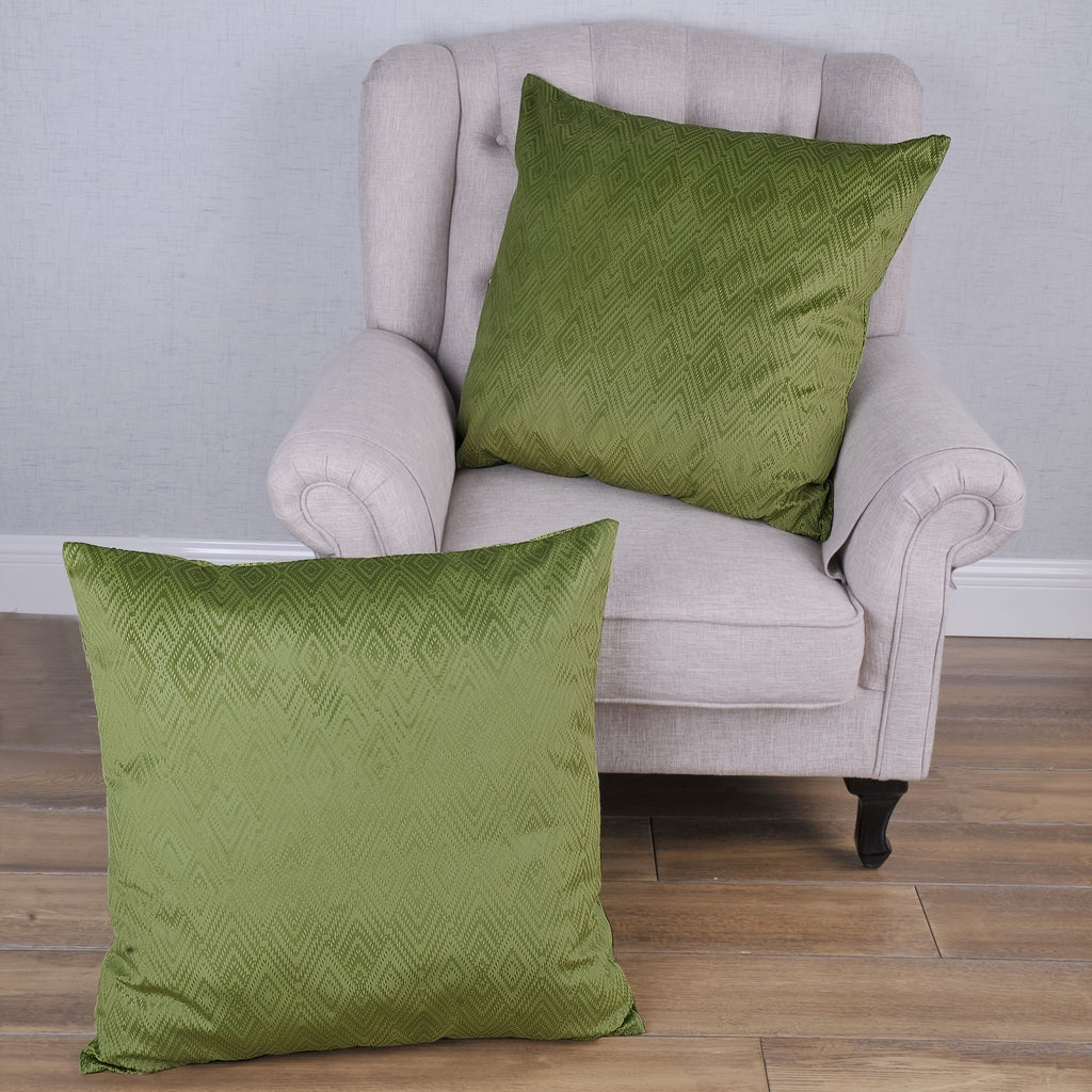 2pcs Ikat Velvet Soft Decorative Throw Pillow Covers Set with Double Sided (NO INSERT), Stylish Cushion Cover for Sofa Couch Chair Living Room Bedroom Decor