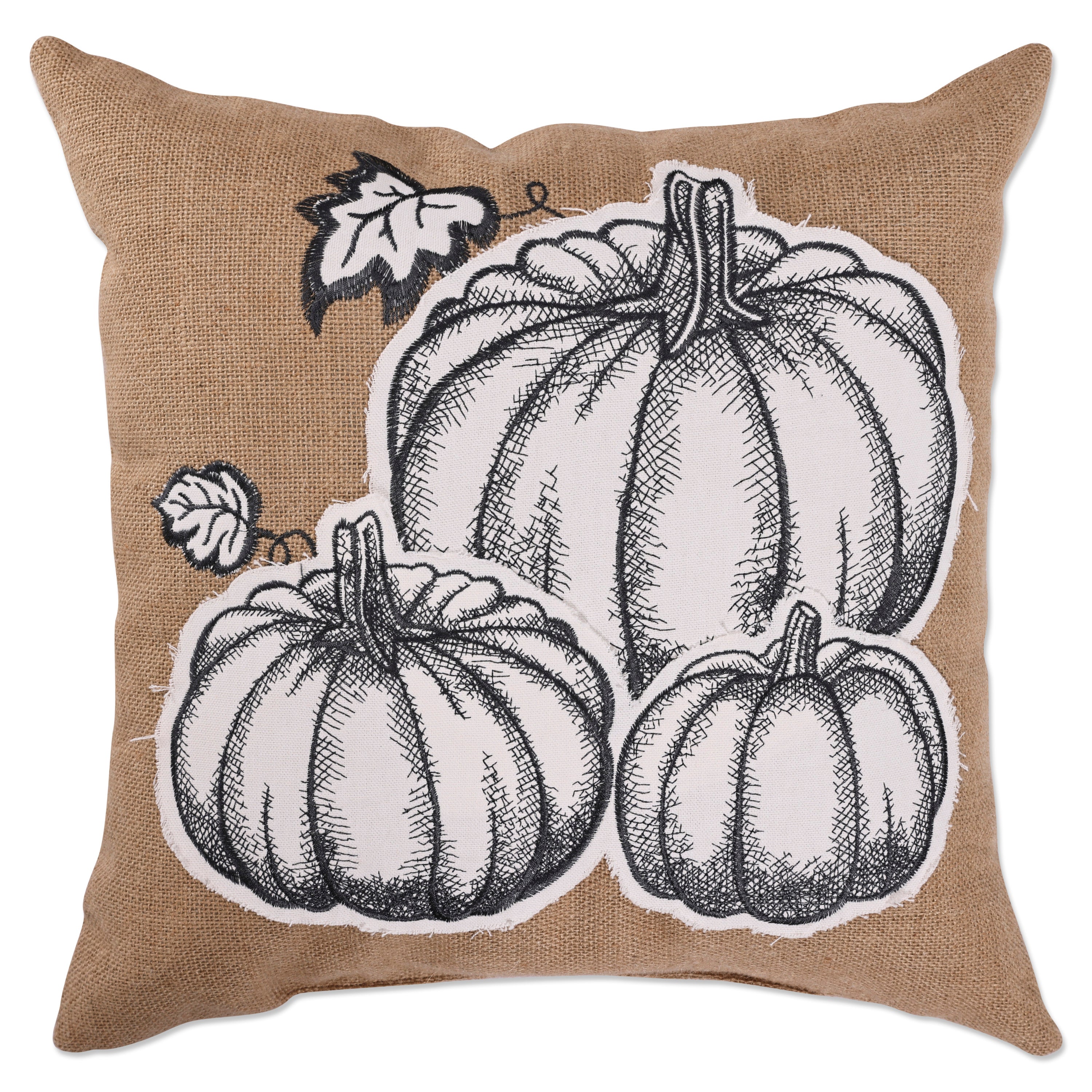 Natural Pumpkins 18-inch Throw Pillow