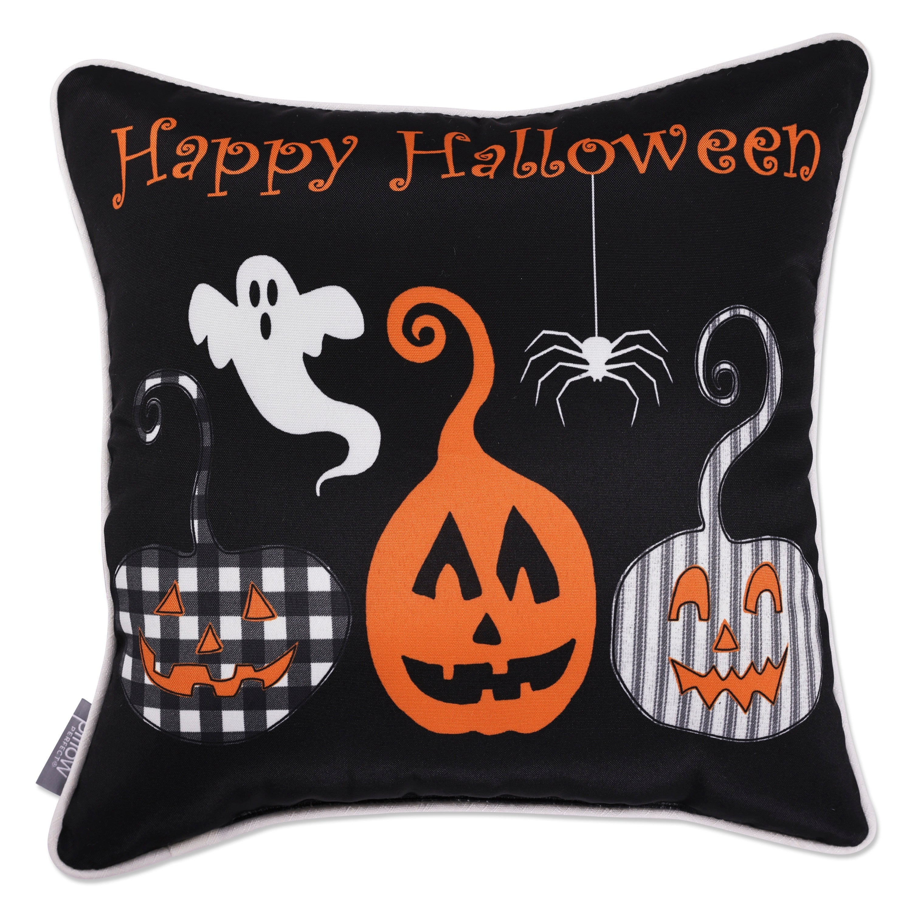 Outdoor/Indoor Pumpkin Spell 18-inch Throw Pillow