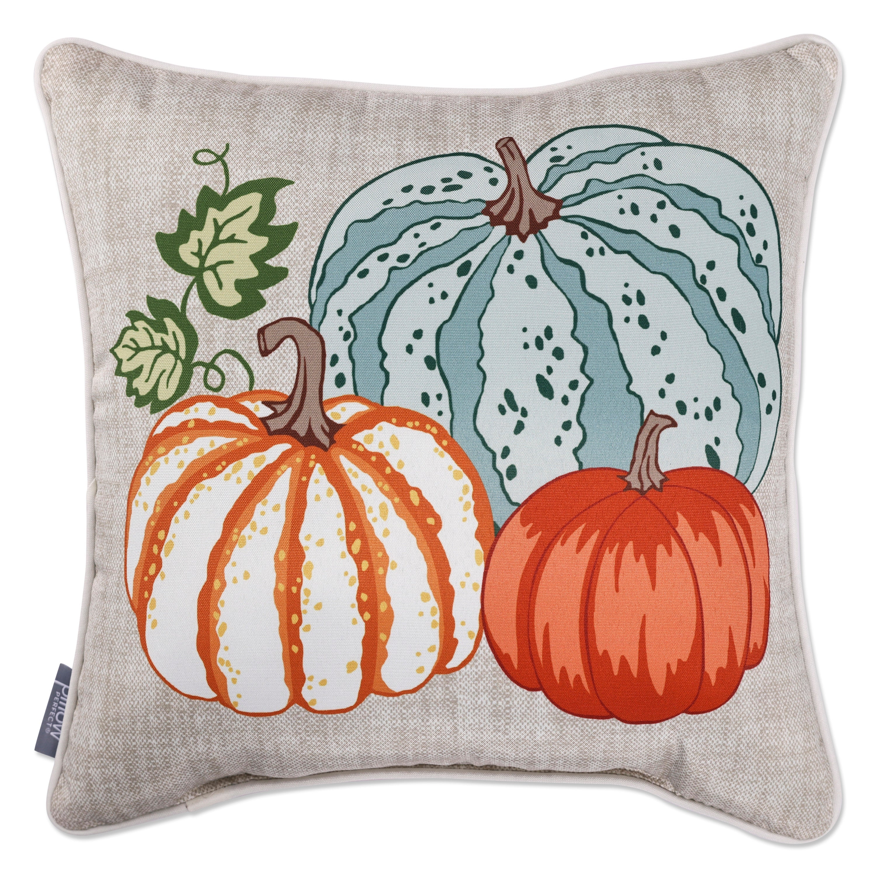 Outdoor/Indoor Thankful Pumpkins 18-inch Throw Pillow